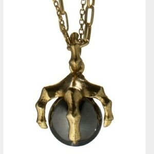 ISO Kara Ross Claw Ball Necklace Hematite